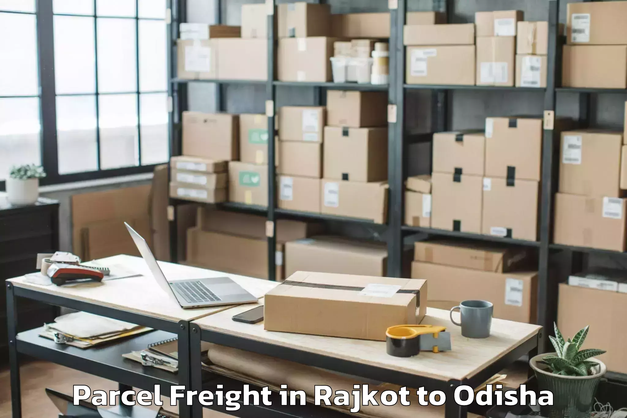 Leading Rajkot to Kendraparha Parcel Freight Provider